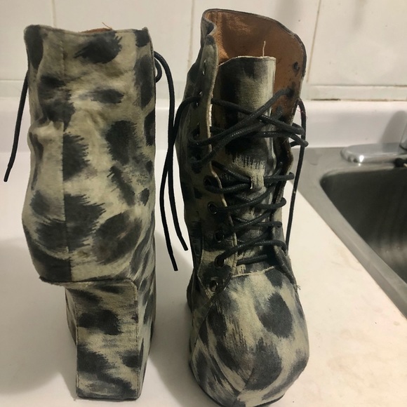 JEFFREY CAMPBELL PLATFORM BOOTS NEW 6 - Picture 5 of 12